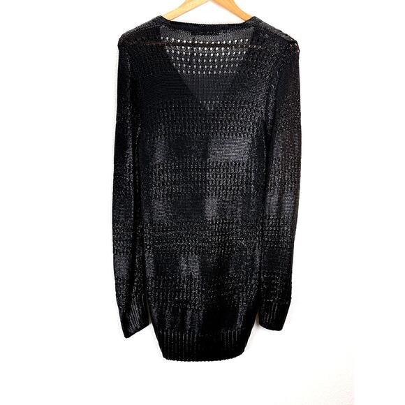 Balenciaga Cardigan Womens 38 US 6 Black Knit 2010 Designer Quiet Luxury $2650 - Picture 8 of 11